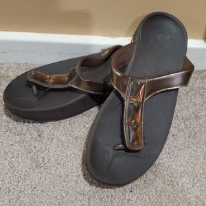 Brown fitflop
